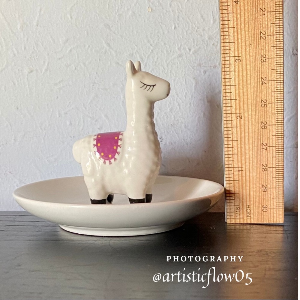 NEW! Ceramic Llama Trinket Tray Ring Holder - Picture 6 of 8